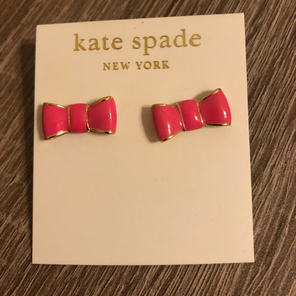 Kate Spade Pink Bow Earrings